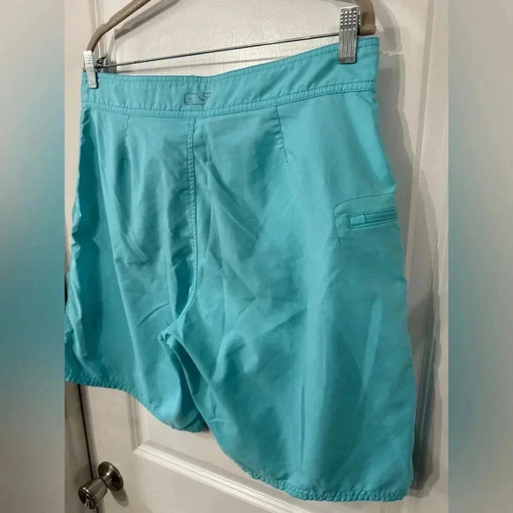 Vineyard Vines Men’s Light Blue Unlined Solid Stretch Board Shorts - Size 33 - Picture 7 of 10